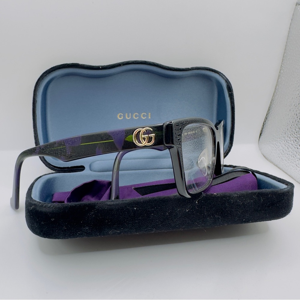 Gucci square framed prescription eyeglasses